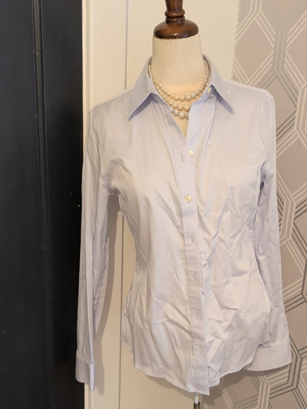 Banana Republic Pale Blue Non-Iron Stretch Shirt
